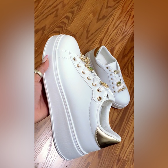 Charmed white charm sneaker - Picture 3 of 4